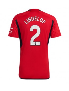 Billige Manchester United Victor Lindelof #2 Hjemmedrakt 2023-24 Kortermet